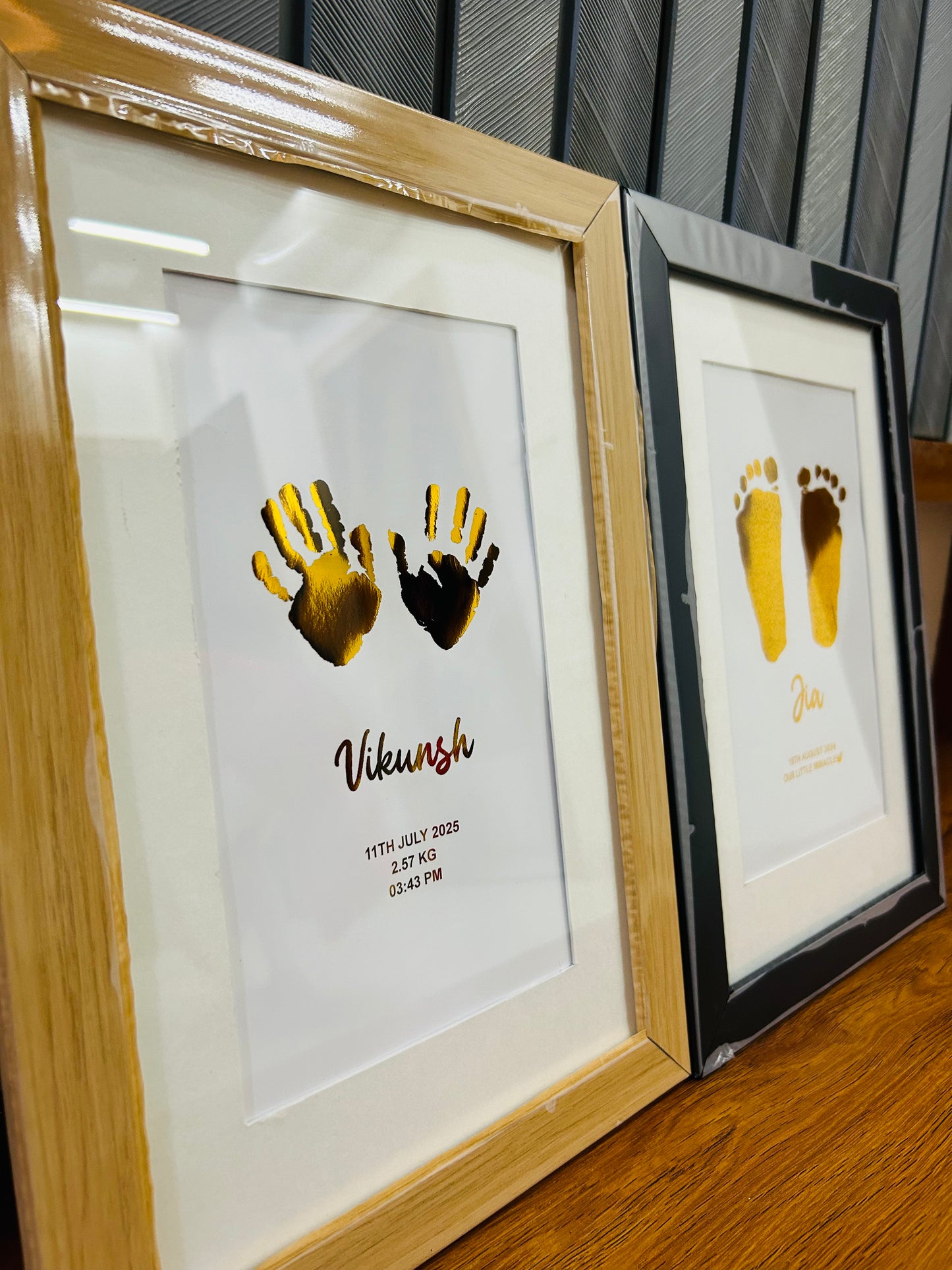 Foiled Baby Hand & Footprint Artwork