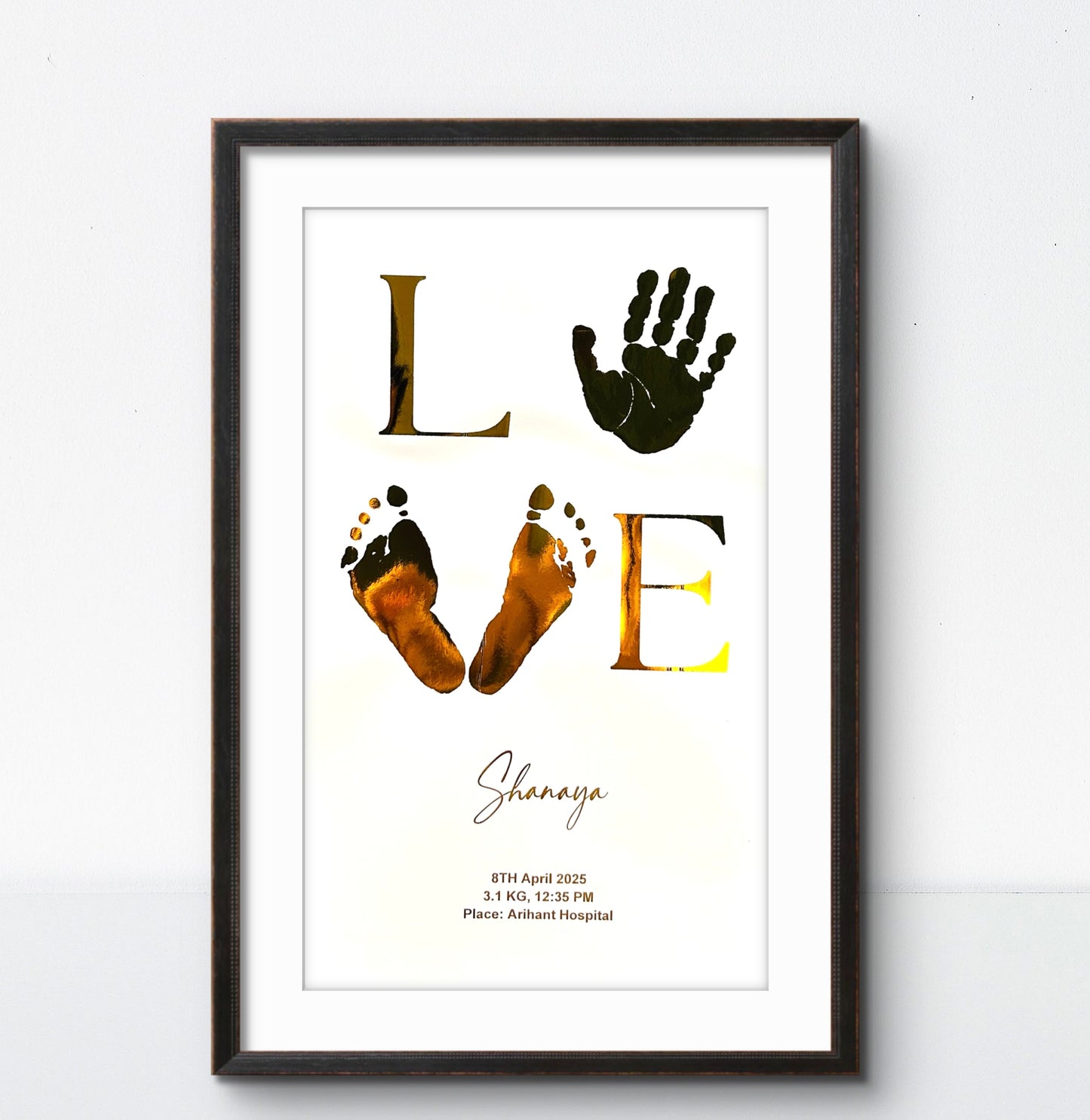 Personalised Love Foil Print